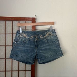 Vintage Y2K Duty Free LF Sample Low Rise Denim Shorts